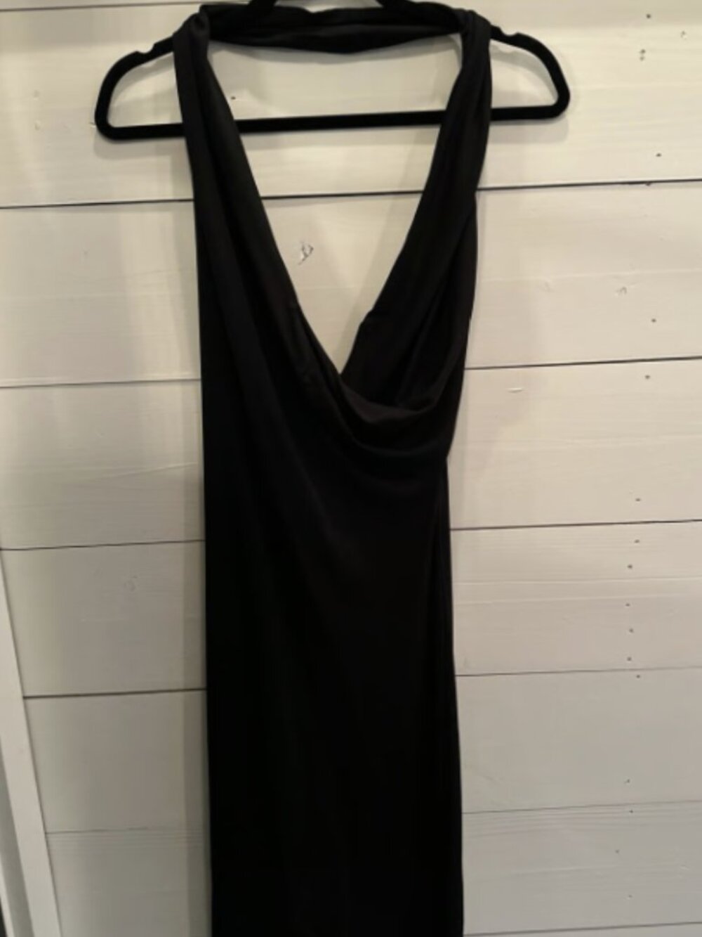 Nicole Miller Black Low-Cut Cocktail Dress
